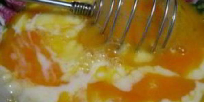 Рецепт омлета со сметаной