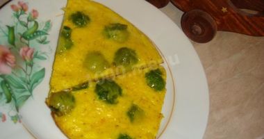 Рецепт Сырного омлета с брюссельской капустой