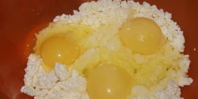 Рецепт творожного омлета