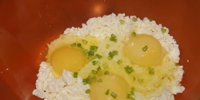 Рецепт творожного омлета