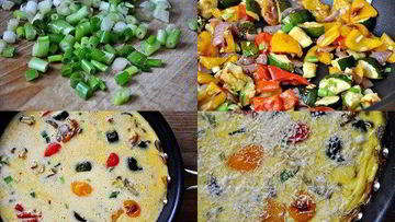 Рецепт Запеченного овощной омлет