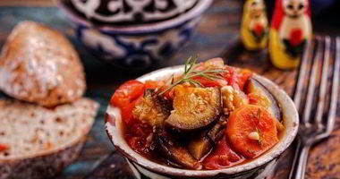 Рецепт Овощного соте с баклажанами