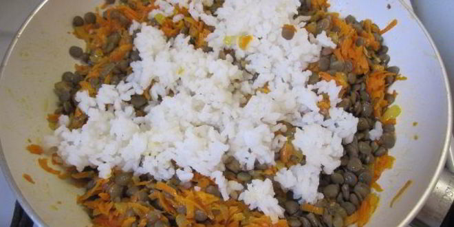 Рецепт чечевично-рисового паштет