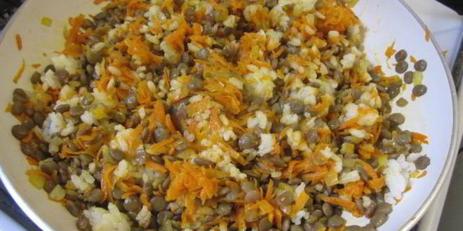 Рецепт чечевично-рисового паштет