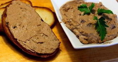 Рецепт Паштета из куриной печени с вешенками