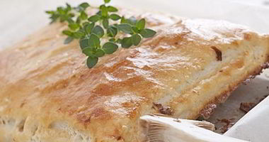 Рецепт Паштета из телятины и грибов в слоеном тесте