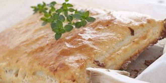 Рецепт паштета из телятины и грибов в слоеном тесте