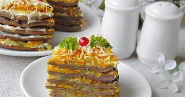 Рецепт Печеночного торта из куриной печени