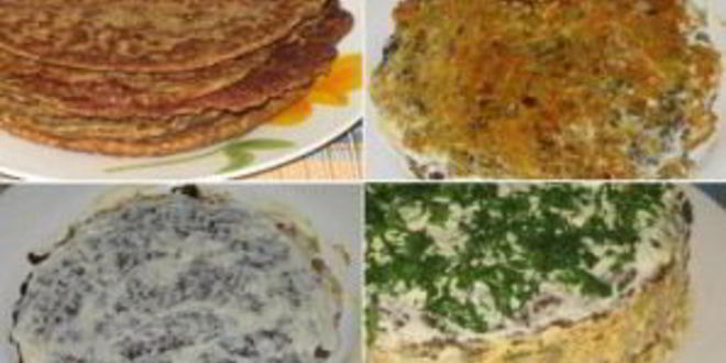 Рецепт печеночного торта с блинами