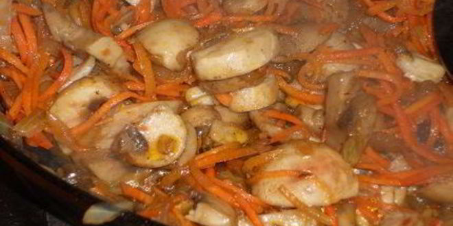 Рецепт печеночного торта с грибами