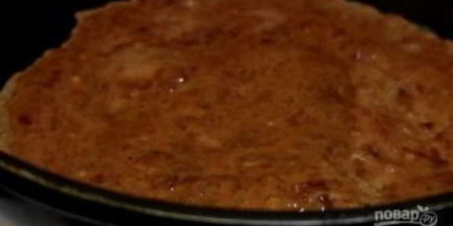 Рецепт печеночного торта с омлетом