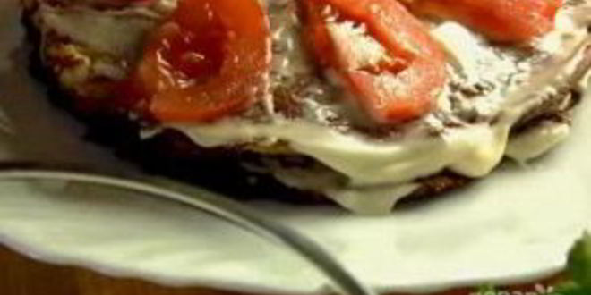 Рецепт печеночного торта с омлетом