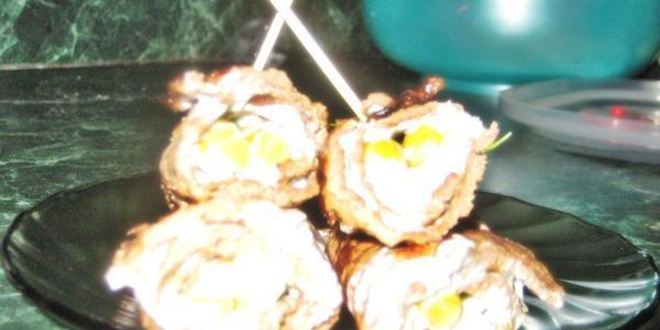 Рецепт печеночных рулетиков