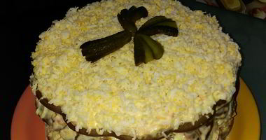 Рецепт Печеного печеночного торта