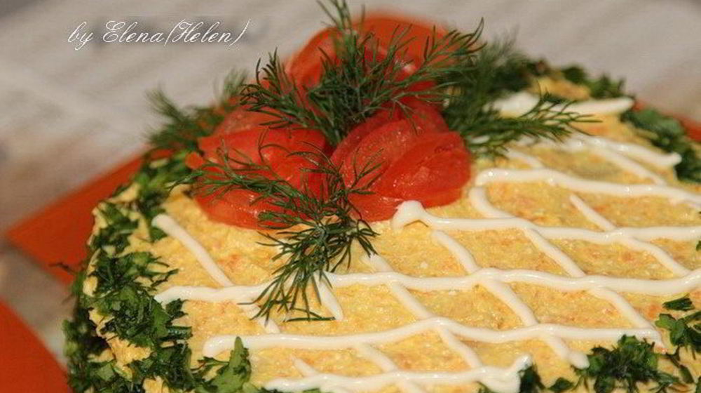 Как приготовить закусочный печеночный тортик