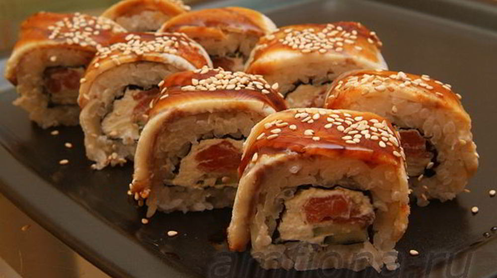 Как приготовить ролл канада