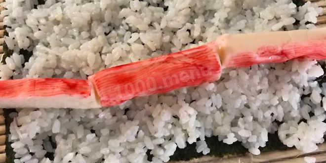 Рецепт роллов с красной икрой