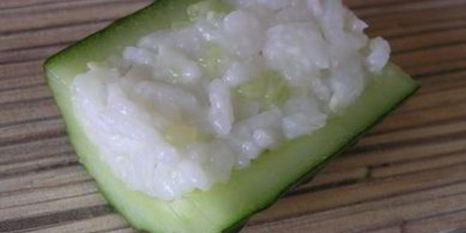 Рецепт роллов с креветками в огурцах