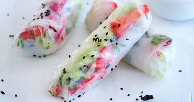 Рецепт Спринга-роллов с клубникой