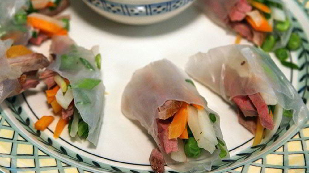 Как приготовить спринга-роллов с уткой