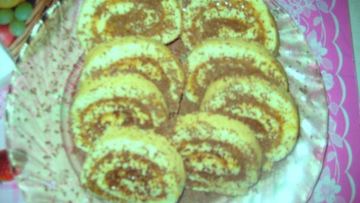 Рецепт Бисквитного рулета с фундуком