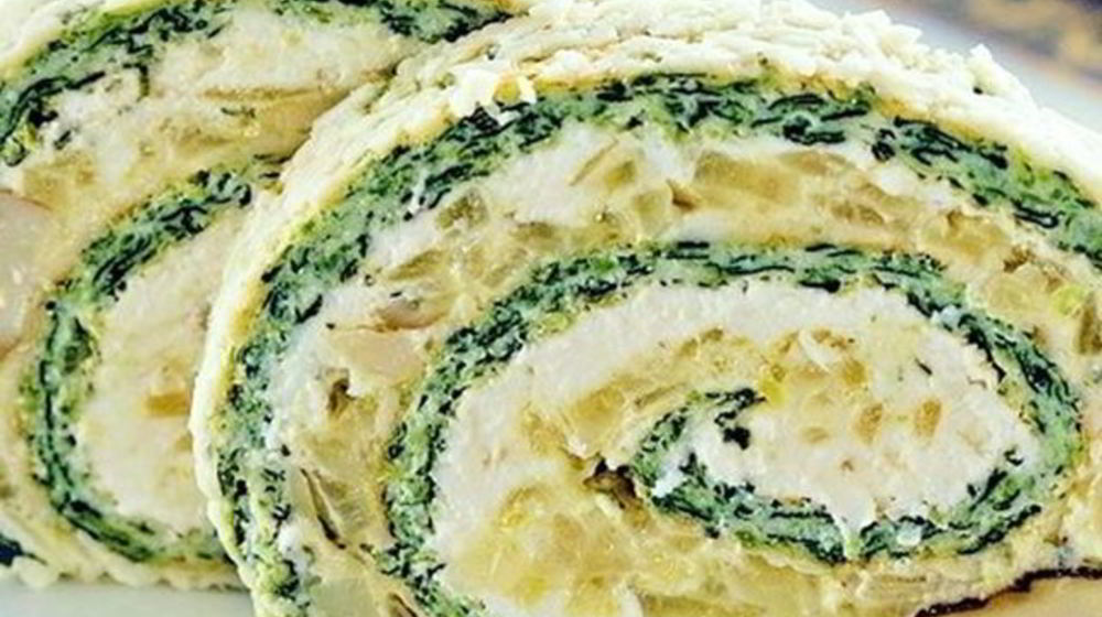 Как приготовить легкий рулет из шпината