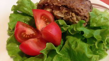 Рецепт Мясного рулета из фарша с грибами