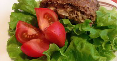 Рецепт Мясного рулета из фарша с грибами