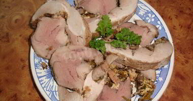 Рецепт Мясного рулета с грибами в духовке