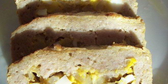 Рецепт мясного рулета с яйцом и луком из моего детства