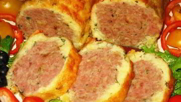 Рецепт Мясного рулета в картофельной оболочке