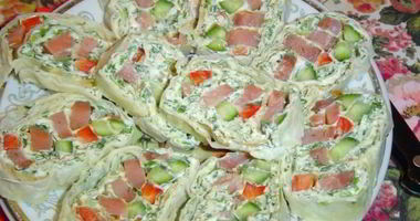 Рецепт Рулета из лаваша с горбушей