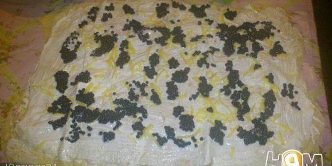 Рецепт рулета из лаваша с икринкой