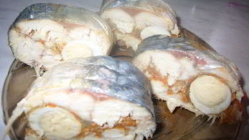 Рецепт Рулета из рыбы с желатином