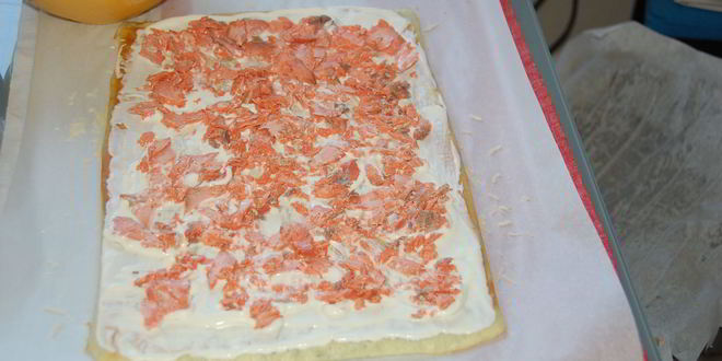 Рецепт рулета с лососем