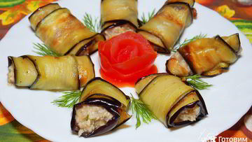 Рецепт Рулетиков из баклажанов по-грузински