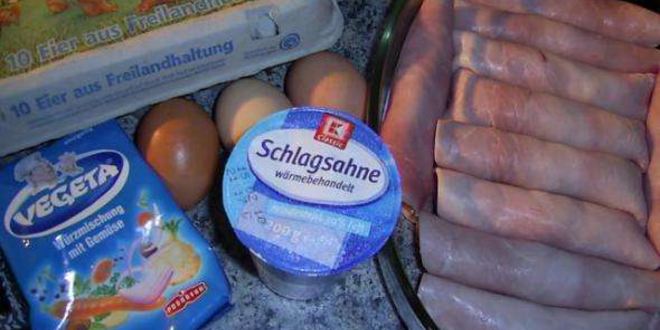 Рецепт рулетиков из фарша