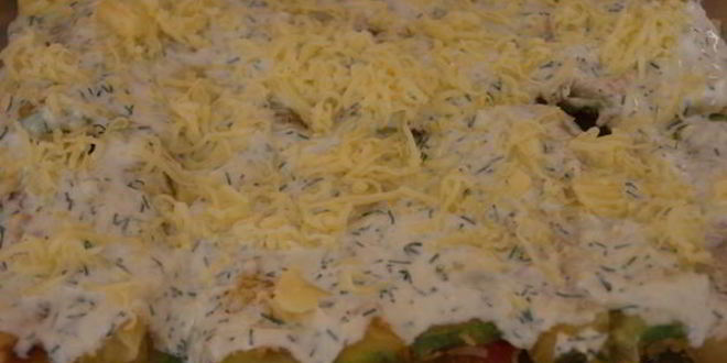 Рецепт рулетиков из кабачков и помидоров