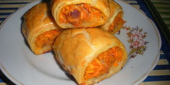 Рецепт рулетиков с мясом и морковкой по-корейски