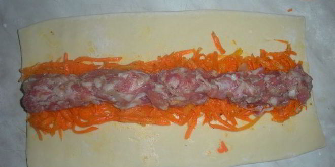 Рецепт рулетиков с мясом и морковкой по-корейски
