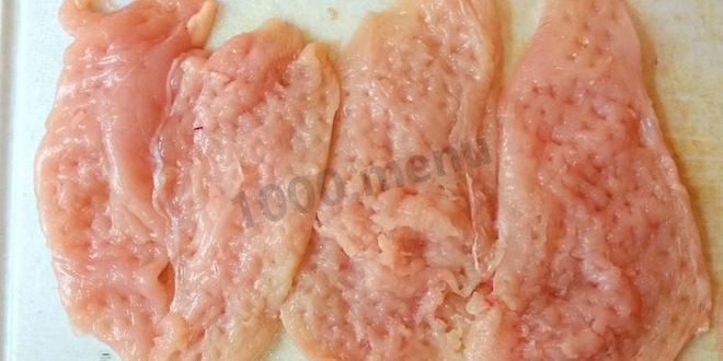 Рецепт рулетов из куриного филе с зеленью и черносливом