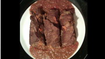 Рецепт Сочных швабских рулетиков с корнишонами