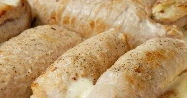 Рецепт Свиных рулетиков с грибами и сыром