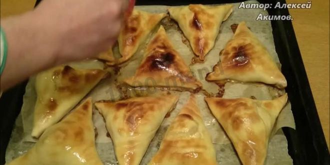 Рецепт самсы с мясным фаршем тимьяном и чабрецом