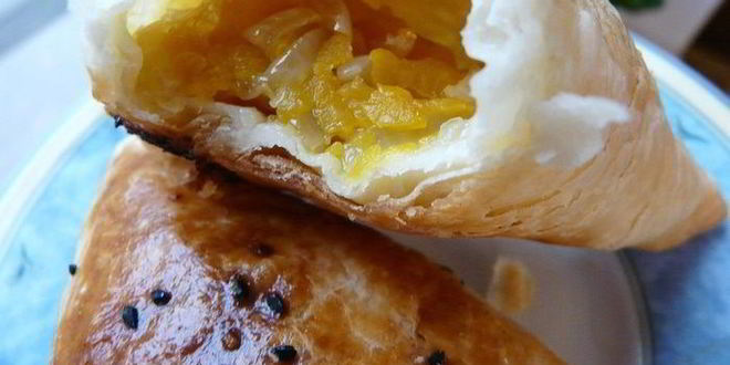 Рецепт слоеной самсы с тыквой