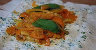 Рецепт Овощной шаурмы с чесночным соусом