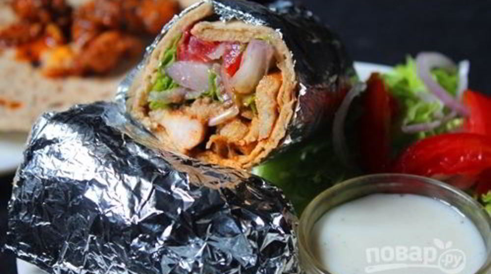 Как приготовить шаурму по-домашнему с курицей