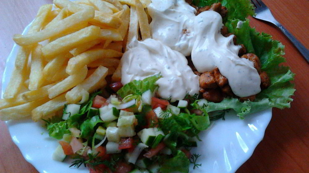 Как приготовить шаверму на тарелке