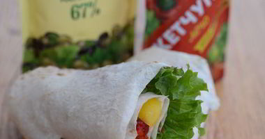 Рецепт Вегетарианской шаурмы с майонезом