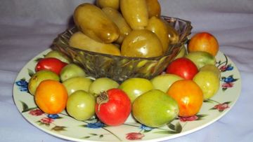 Рецепт Соленых зеленых помидоров с горчицей